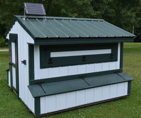 steel roof chicken coop